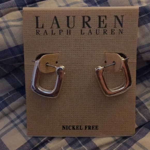 Ralph Lauren Earrings NWT Nickel Free Silver Tone - Picture 3 of 4